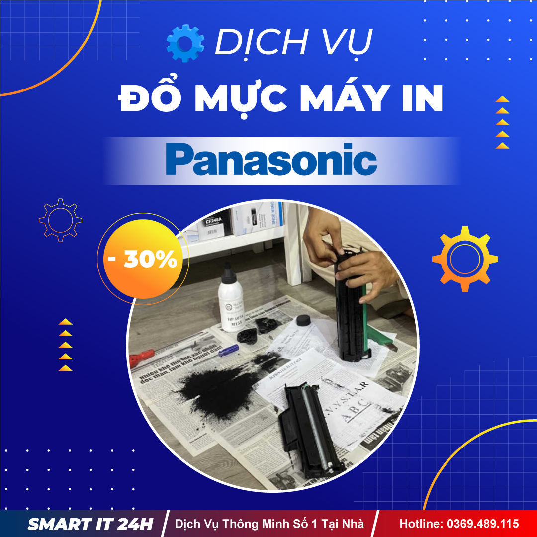 Đổ Mực Máy In Panasonic Tại Nhà Hà Nội