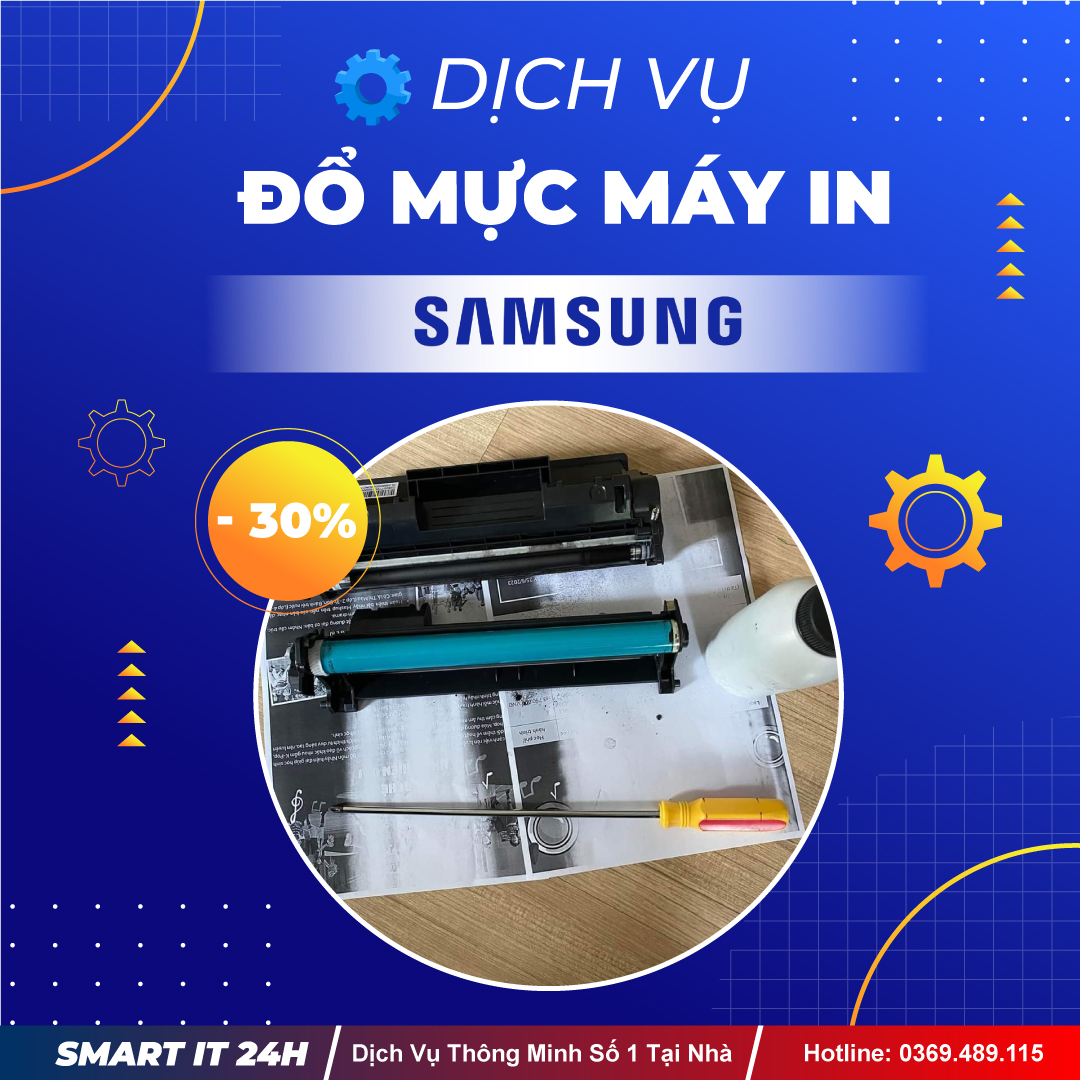Đổ Mực Máy In Samsung Tại Nhà Hà Nội