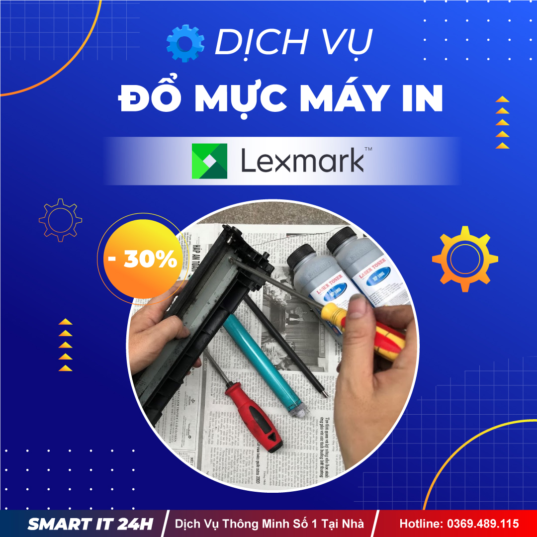 Đổ Mực Máy In Lexmark Tại Nhà
