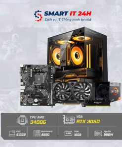 PC SMART SILVER PRO ( Ryzen 5 3400G / VGA RTX 3050 )